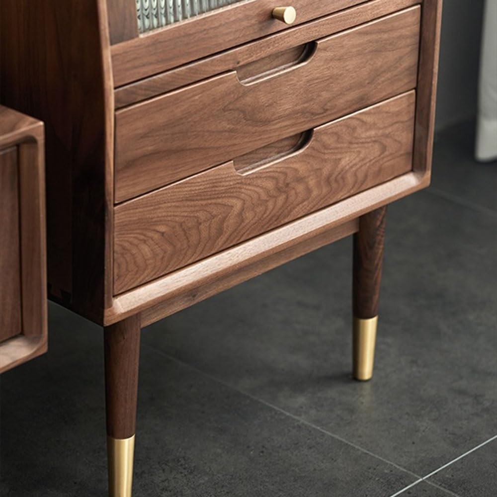 Armadio cucina Credenza TV Mobile da Ingresso in Noce Legno Decorativo stoccaggio