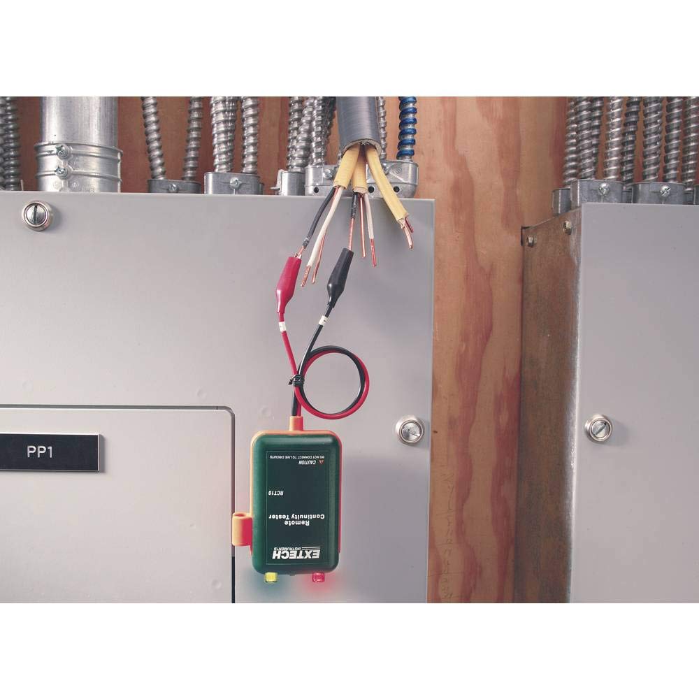 Extech CT20 Fern- und Lokal-Durchgangstester mit Fernsonde | Abnehmbare Fernsonde, Ein-Personen-Kabeltest, LED und akustischer Ton, Krokodilklemmen, HLK/Telekom