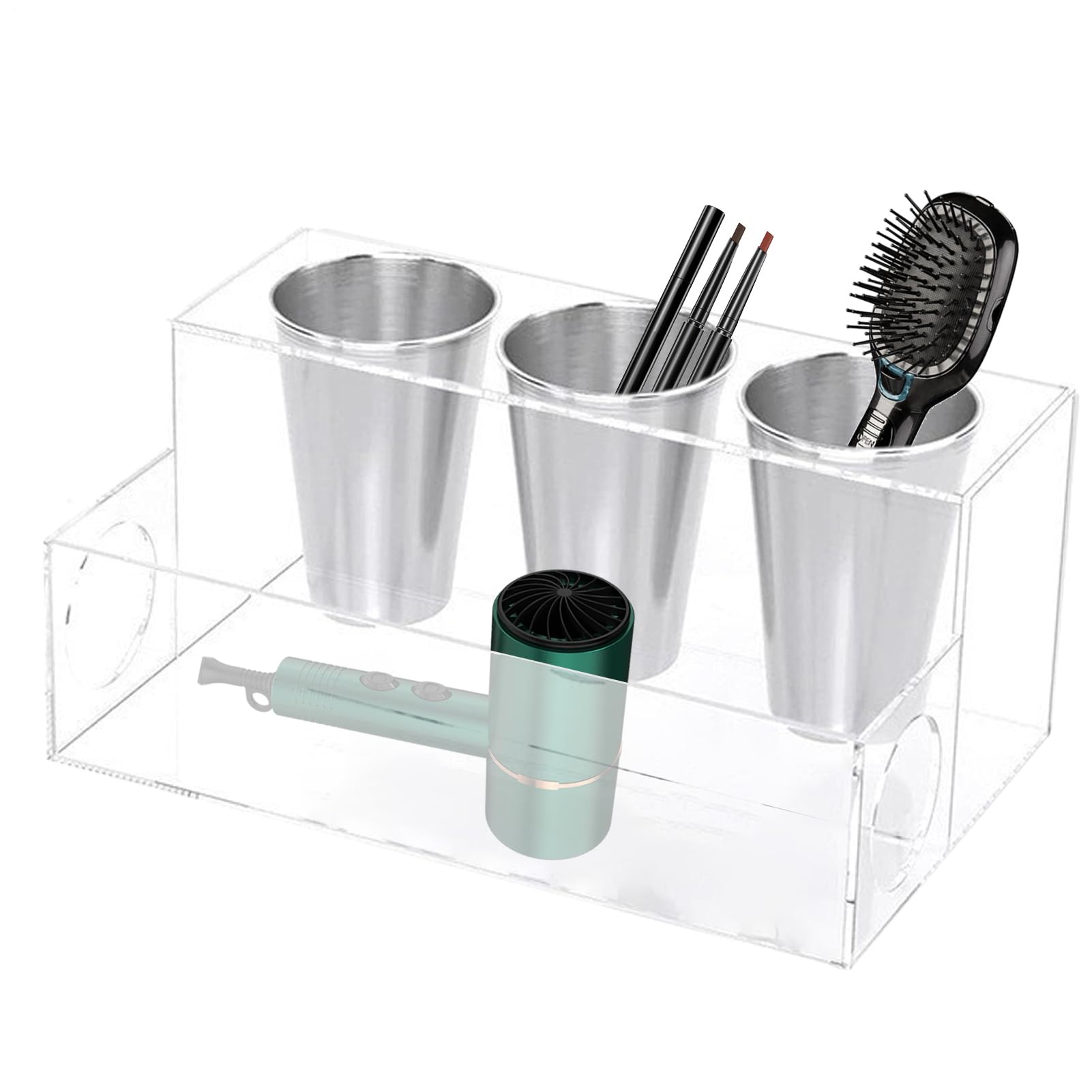 Generico Organizer für Haarstyling-Werkzeuge, Organizer für Haargeräte, Schreibtisch-Organizer für Werkzeuge – Organizer und Halterung für das Styling von C
