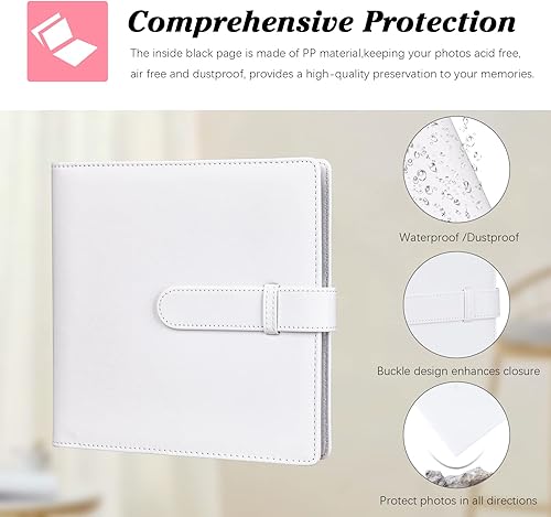 Vista 35 de Álbum de fotos de 288 bolsillos para cámara Fujifilm Instax Square SQ1/SQ6/SQ10/SQ20, Kodak Mini 3 Square, Mini Shot 3 Square, Mini Shot 3 Square
