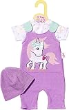 Zapf Creation Dolly Moda Strickstrampler + Mütze Einhorn 34-38 cm (36 cm)