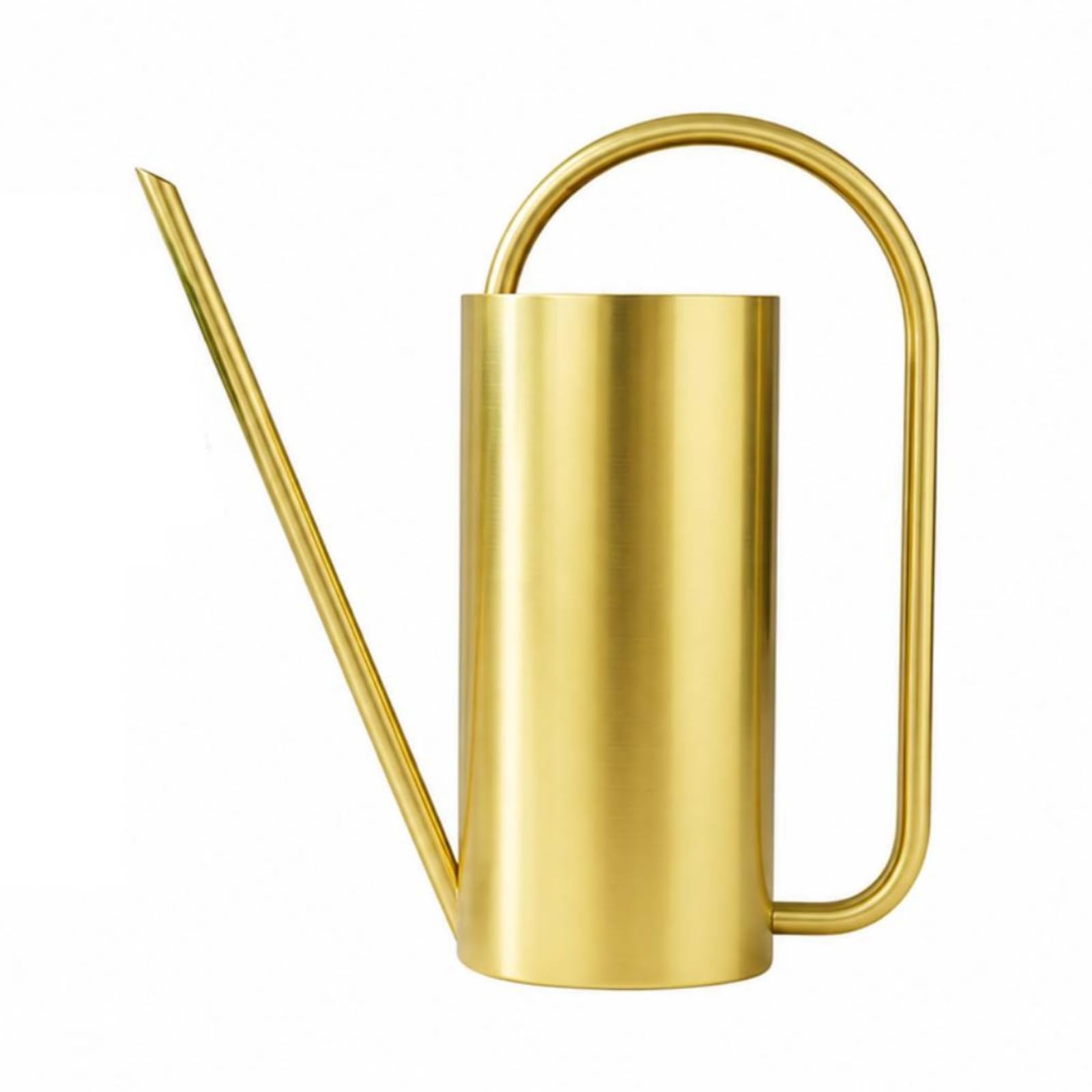 Annaffiatoio in Acciaio con Capacità da 1500 Ml E Beccuccio Lungo per Innaffiare Piante da Giardino E Contenitori da Terrazzo con Controllo, Oro