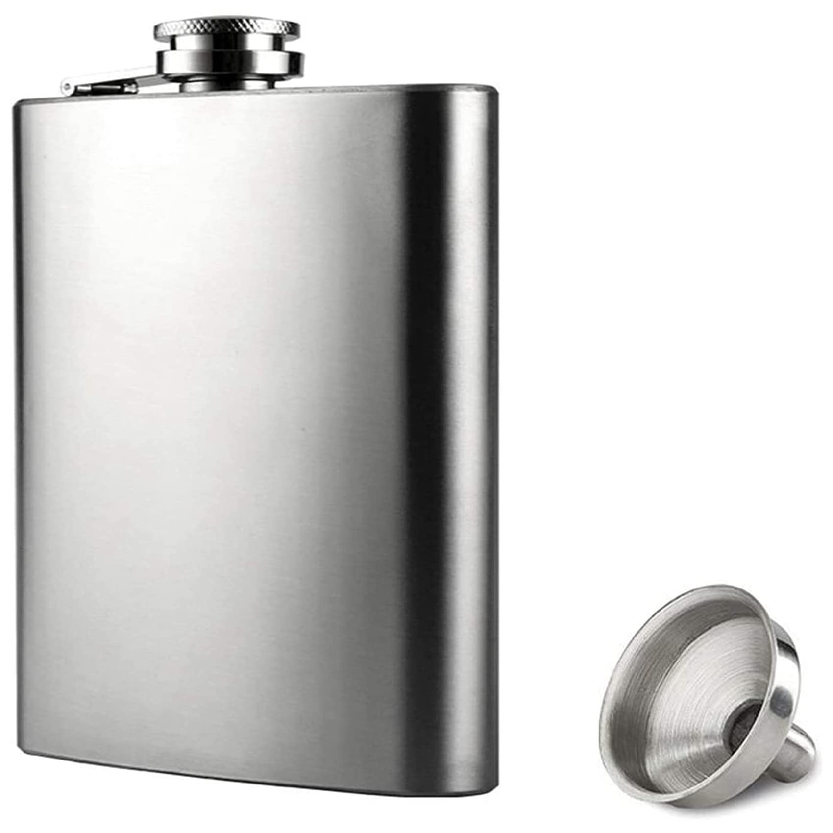 CTRLZS Hip Flask with Funnel, 4 Oz Stainless Steel Whiskey Flask 100% Leak Proof, Portable Pocket Hip Flask for Liquor for Men