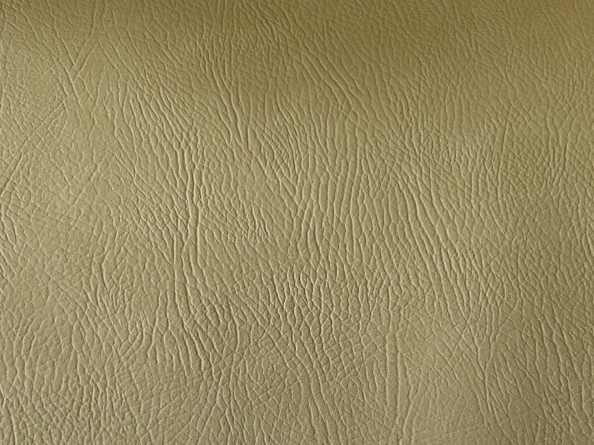 Tissu Matériel Vinyle Mat Beige en PVC Aspect Cuir pour Création de Décoration Intérieure