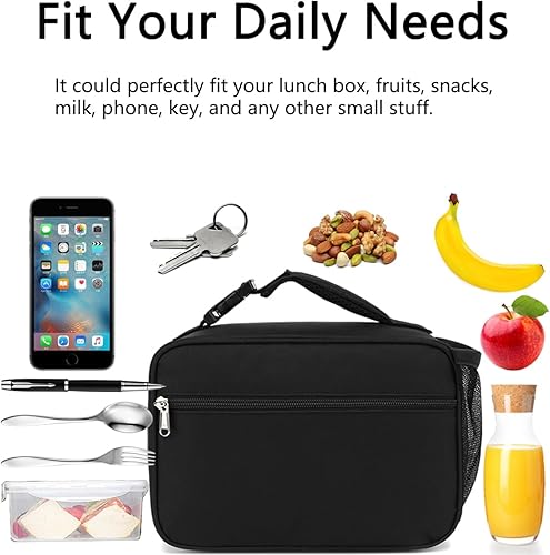 Miniatura 7 de GYEUKHAM Lonchera térmica reutilizable para la escuela, bolsas de almuerzo congelables duraderas para niños, niñas, hombres y mujeres, kit de