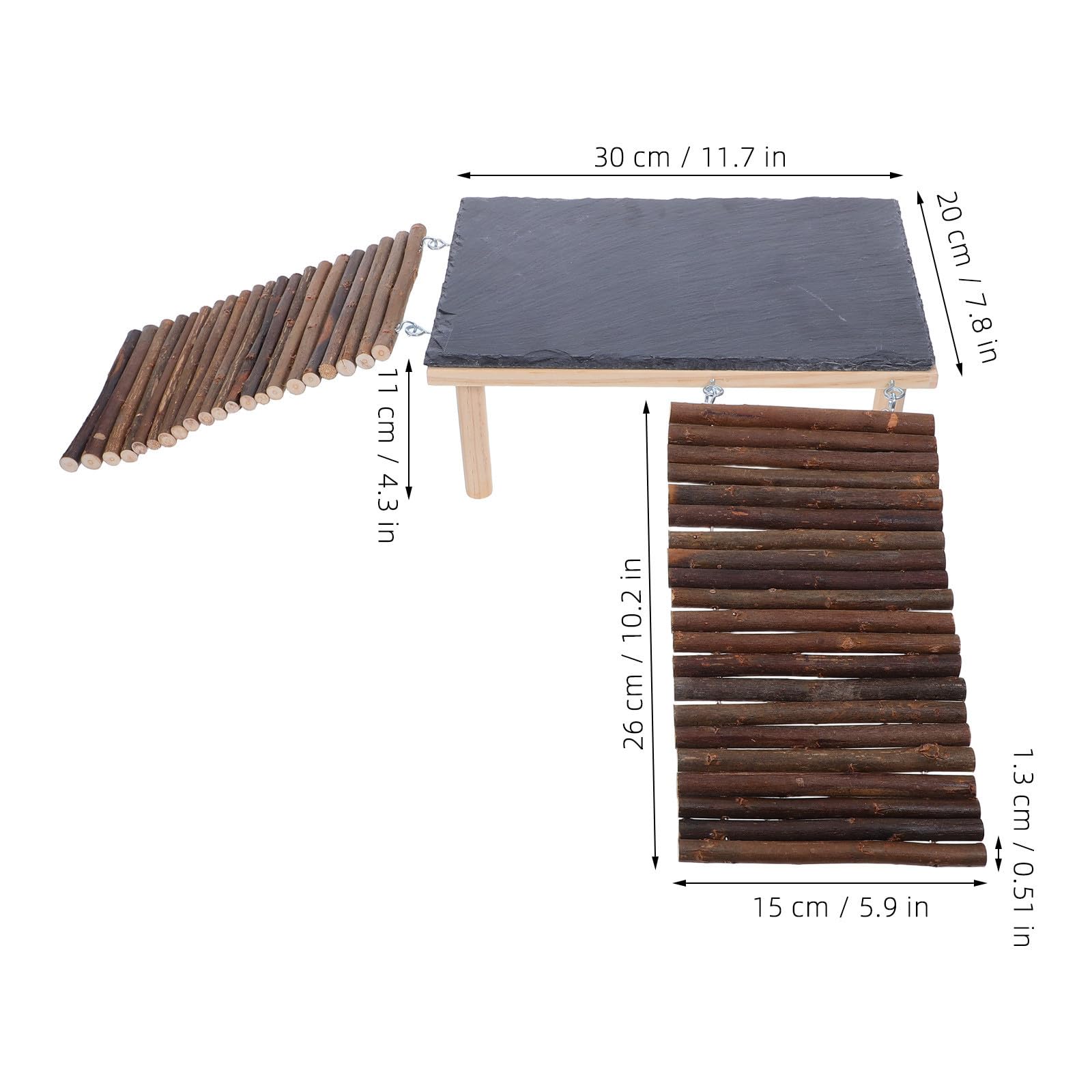 SHINEOFI Piattaforma di Basking per Drago Barbuto, Struttura Stabile in