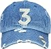 Allntrends Adult Dad Hat Chance 3 Dad Hat Embroidered Cool Hot Cap (Medium Denim)