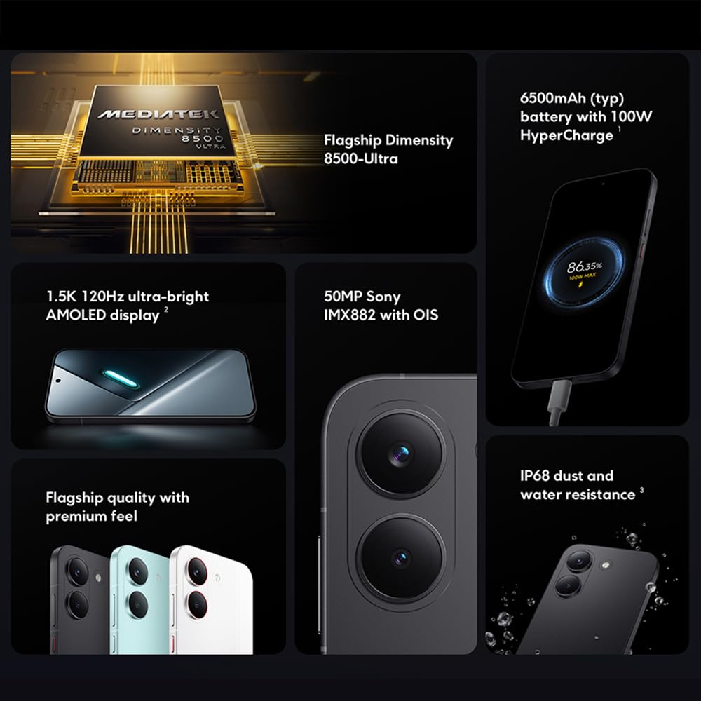 XIAOMI Poco X8 Pro, Smartphone 8+256 GB, Procesador de Alta Gama Dimensity 8500-Ultra, Pantalla AMOLED Ultra-Luminosa, 50 MP, OIS, Negro (con Cargador)