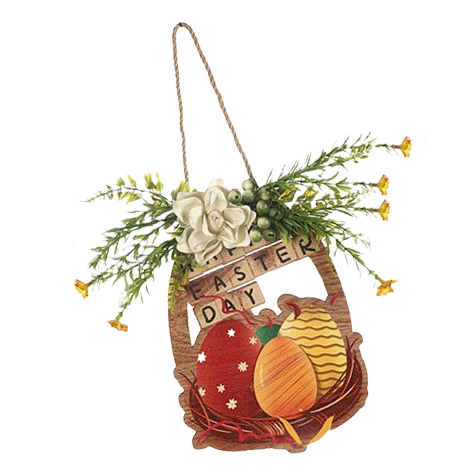 Buxuaaaa B Uxuaaaa Unique Easters Hanging Door Sign Ornament With Rabbits Designs For Front Door And Indoor Spring Decors Farmhouses Styles Seasonal Hanger