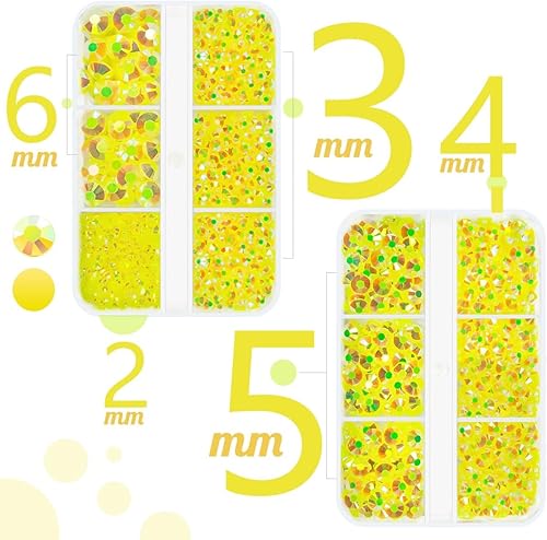 Miniatura 2 de 3060 diamantes de imitación de resina AB de color amarillo limón para manualidades, diamantes de imitación de resina citrino AB con parte trasera