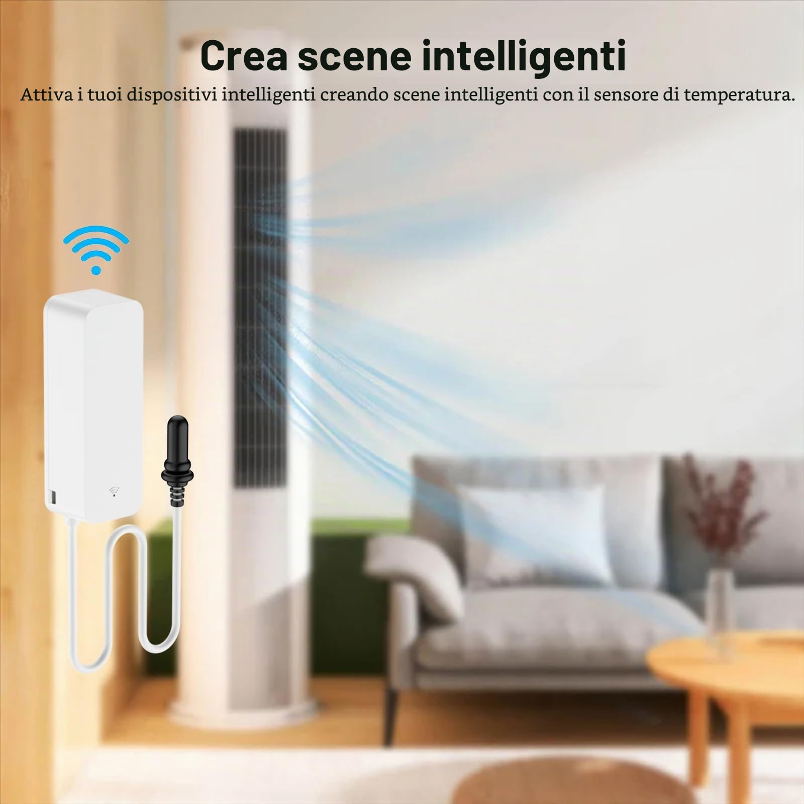 Termometro igrometro Smart con sonda, misuratore di temperatura e umidità per acquario WiFi con monitoraggio remoto tramite app, sensore di temperatura per frigorifero interno, compatibile Alexa. 4PCS