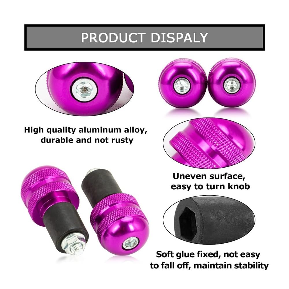 Tappi terminali per impugnature manubrio antivibrazioni universali per moto da 7/8" e 22 mm