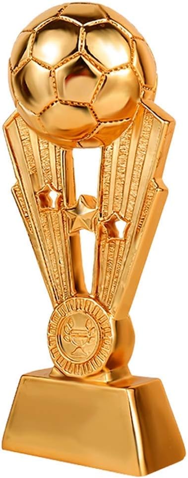 Amazon Gaxqfei 彫刻トロフィーサッカートロフィーゴールデンチーム賞ファミリークリエイティブオーナメントシミュレーションアスリート トロフィーファン用品手作り 樹脂素材 真鍮 24 8 11センチメートル Diy 工具 ガーデン