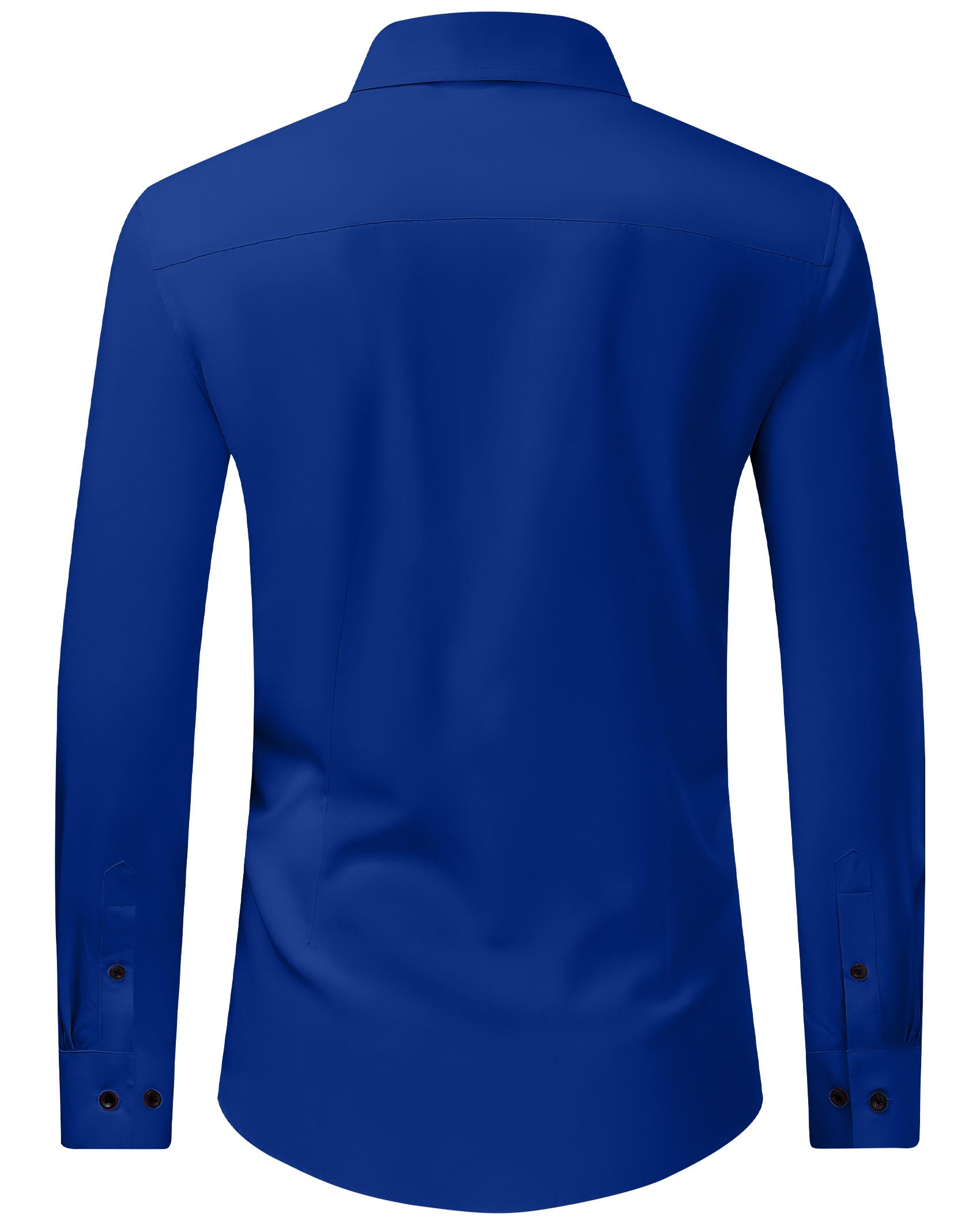 J.VER Camicie da uomo elasticizzate a maniche lunghe camicia formale tinta unita business casual button down camicie per matrimonio ballo