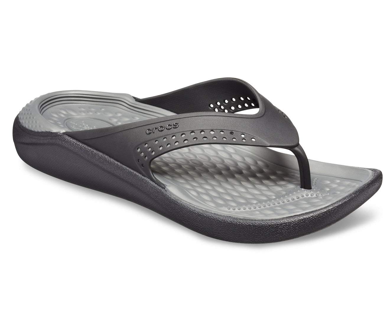 Crocs Unisex Adult Literide Flip Black/Slate Grey M9W11 (B07W643B3N) Amazon Price History, Amazon Price Tracker