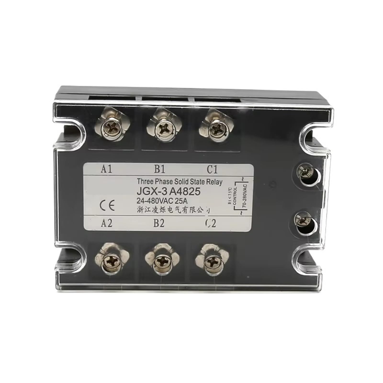 1Pcs 380V Input 70-280VAC Output 24-480VAC Three-Phase Solid State Relay SSR-10A/25A/40A/60A/80A/100A/120A AC Controlled AC(40AA) Industrial Electrical Relays