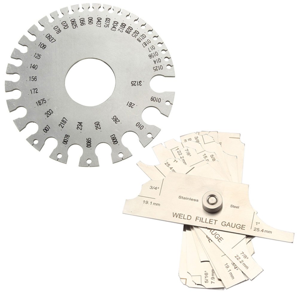 Buy Ginode 1Pack Round AWG SWG Wire Thickness Ruler Tool Stainless