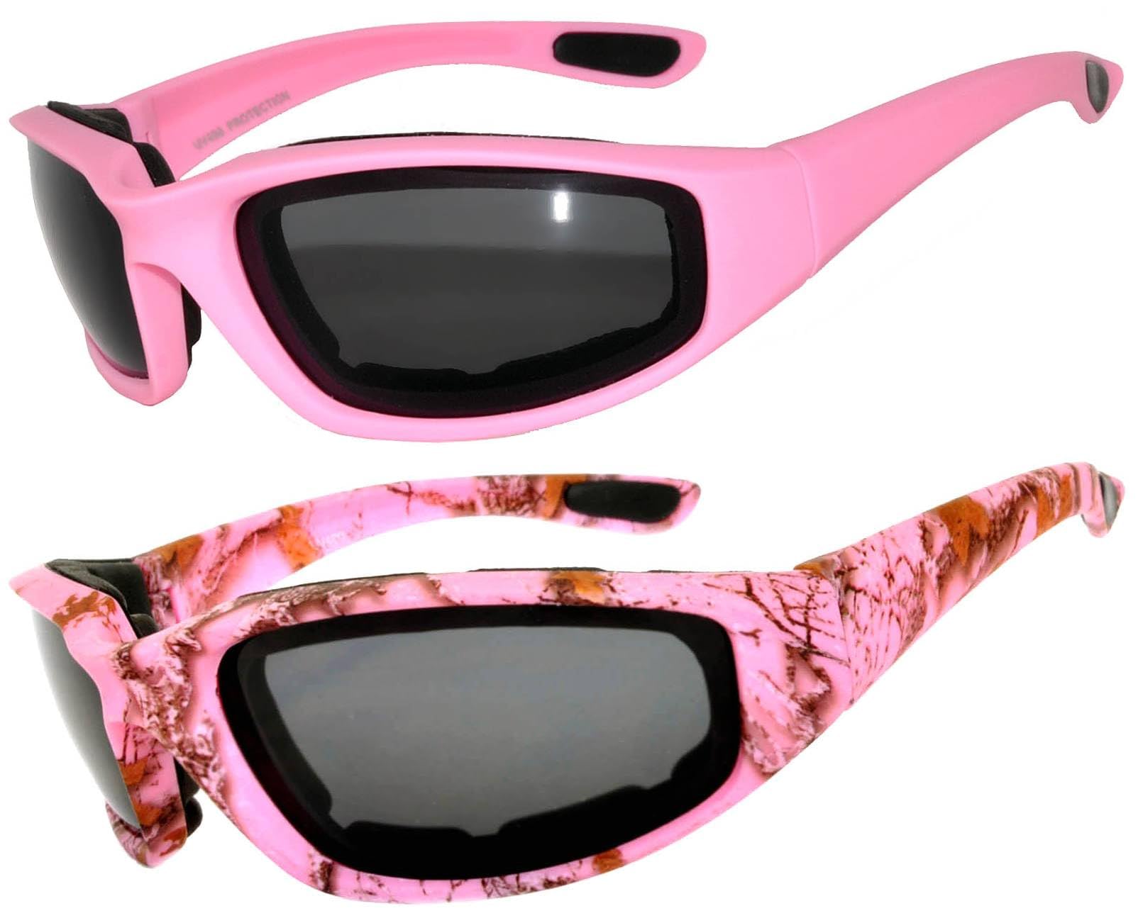 OWL Motorcycle Riding Sport Sunglasses Assorted Color Multipacks, Unisex Foam Padded Wind Blocking Glasses UV400 Protection