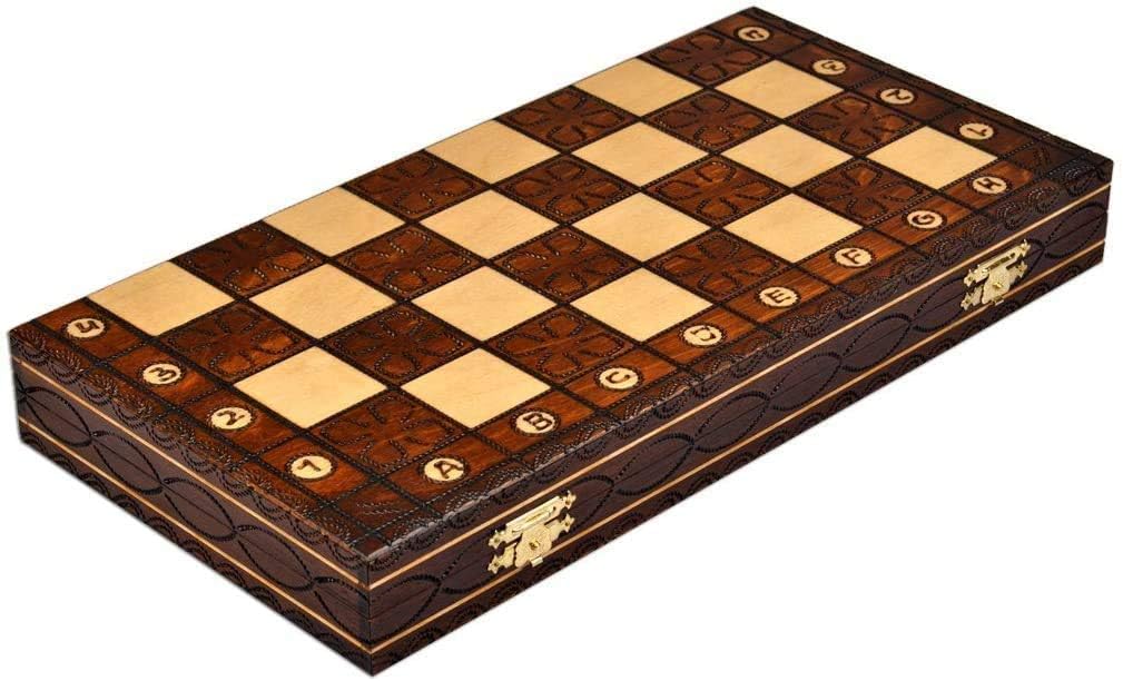 60% Off Discount Handmade European Wooden Chess Set with Flowers, 16 Inch Board and Hand Carved Chess Pieces Review Handmade European Wooden Chess Set with Flowers, 16 Inch Board and Hand Carved Chess Pieces