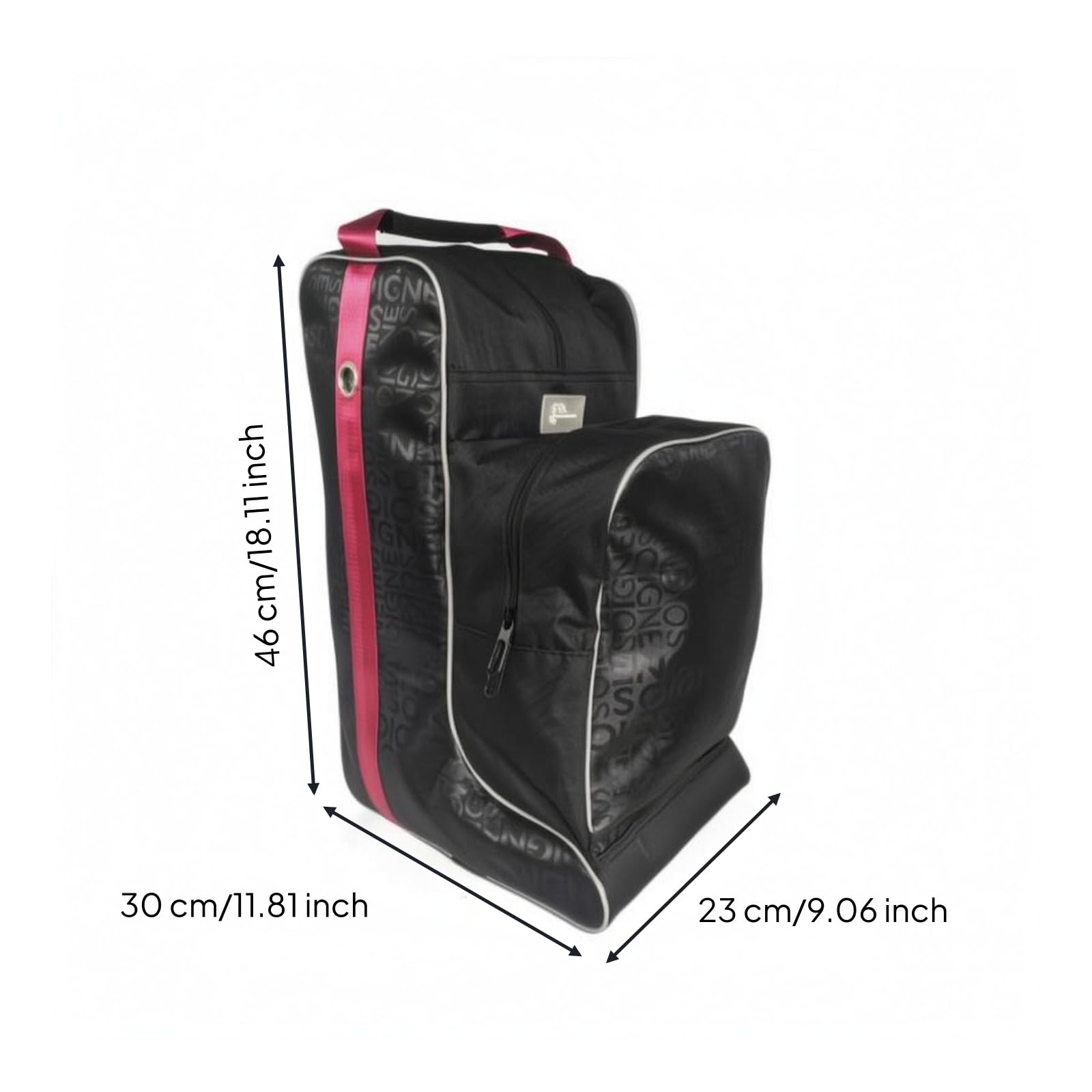 Contenitore Attrezzatura Equestre Borsa Stivali da Equitazione Custodia Porta Stivali Organizzatore Borsa Autoportante in Poliestere con Manico per Trasporto Adatta Competizioni 46cm
