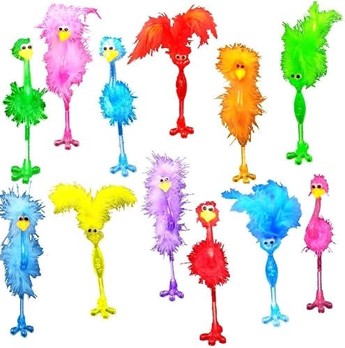 BAIVYLE Paquete de 12 bolígrafos de flamenco lindos juguetes divertidos a granel, suministros escolares divertidos para niñas, regalos perfectos