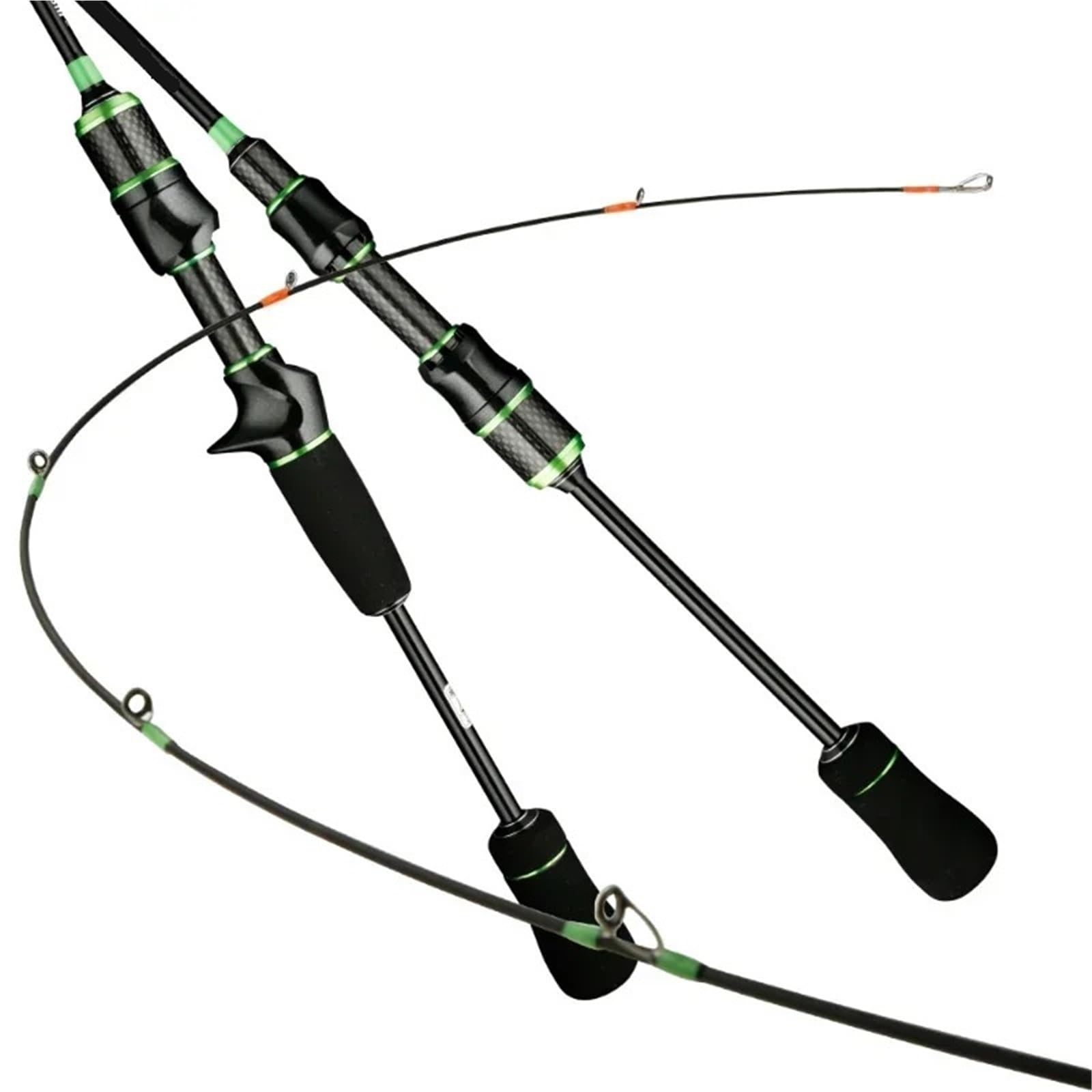 Stipprute Ultraleichte Angelrute aus Kohlefaserguss/Spinning-Angelrute mit Fester Spitze, Köderköder, Angelruten Teleskopangel(Casting Rod,1.5m)