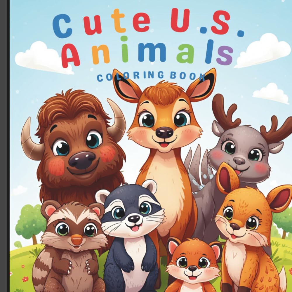 Cute U.S. Animals: Color the Cutest U.S. Animals Ever! (Cute Animals Around the World)