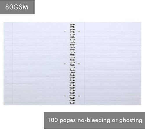 Miniatura 4 de Pukka Pad Cuaderno editor de un solo tema, paquete de 3 unidades, tamaño carta 50, hojas premium de 80 GSM, color plateado