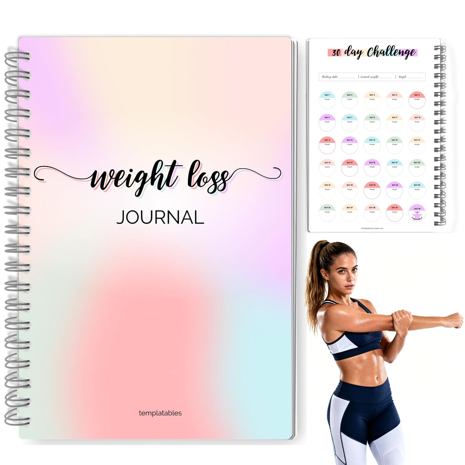 12-Month Weight Loss Journal for Women