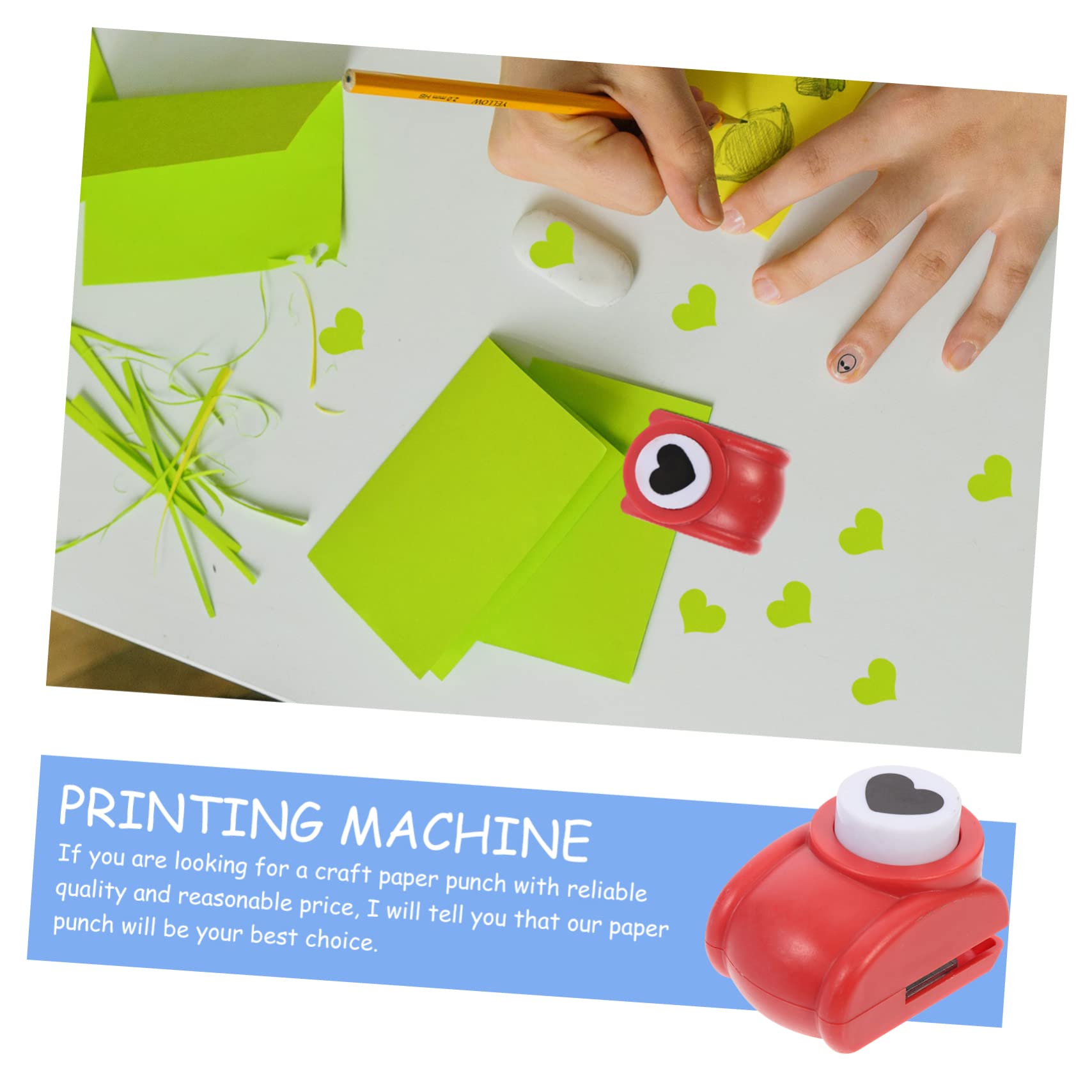 Operitacx Plastic Materials Stable Performance Paper Hole Puncher Handmade Craft Hole Punch Random Color