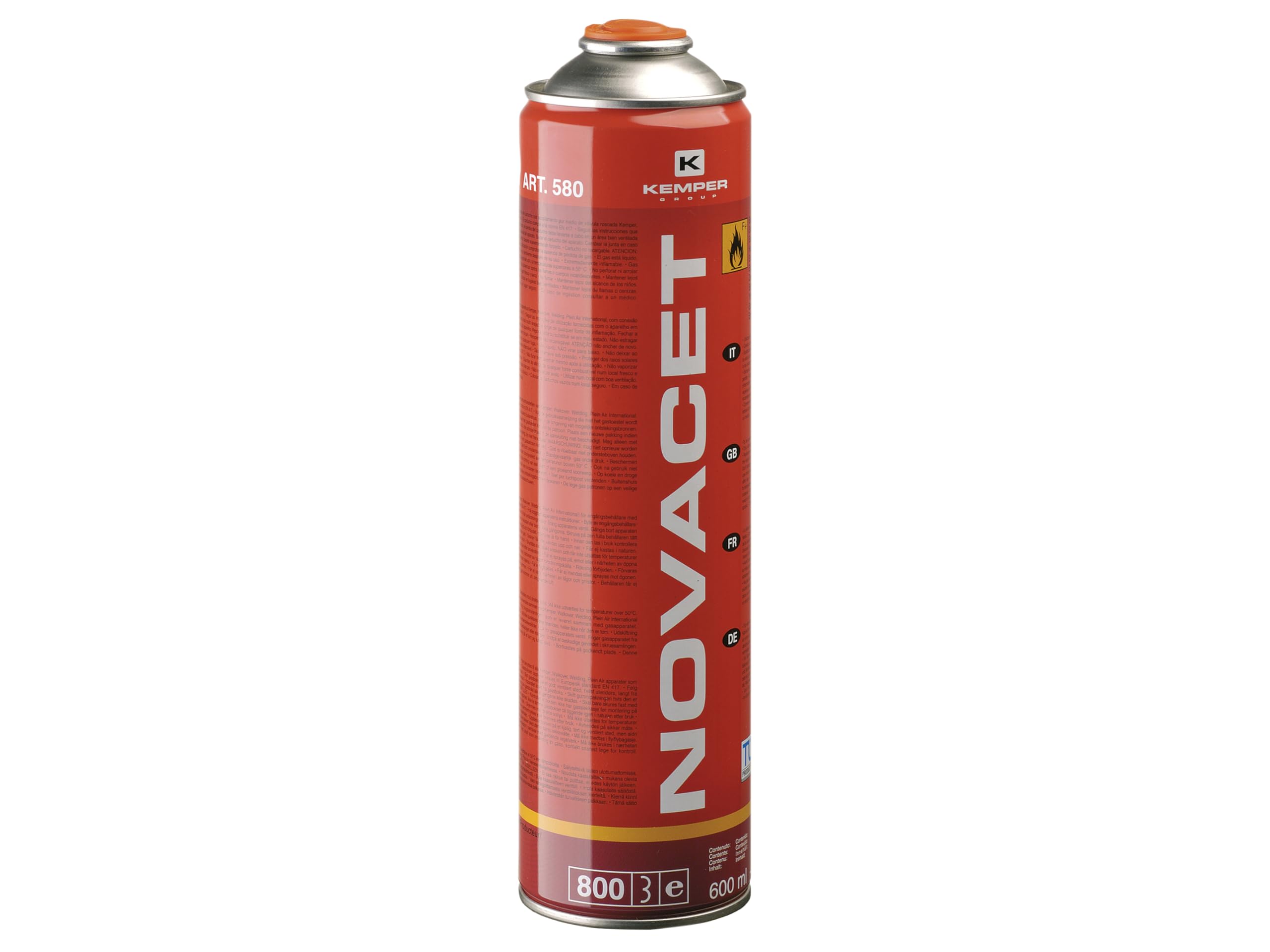 GYS Novacet Gas Cartridge 600 ml, 330 g Pack of 1, 040434