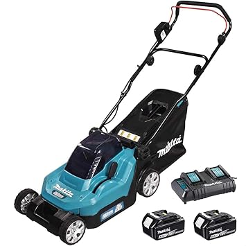 Makita DLM382CT2 Twin 18V (36V) Li-ion LXT 38cm Lawnmower