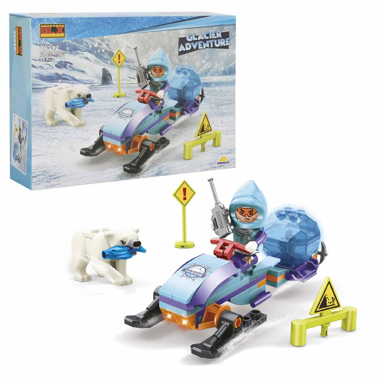 SUNMAN Glacier Adventure Set 1 Figürlü 59 Parça