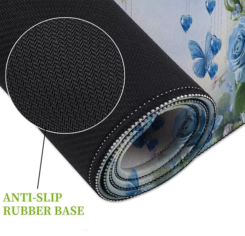 Tapis souris XXL Rose mouse pad avec base en caoutchouc antidérapante PC