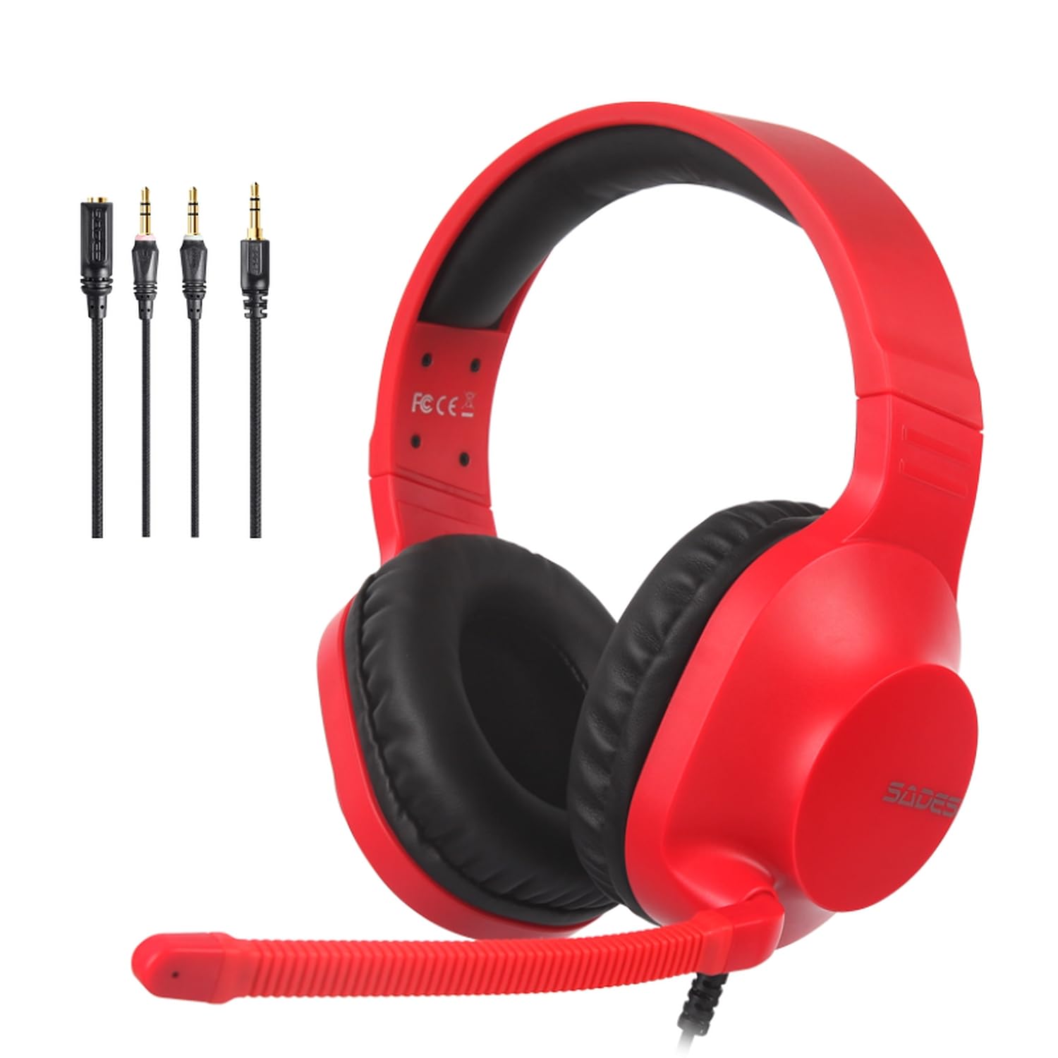 Sades Gaming Headset-Spirits (Sa-721) -Red