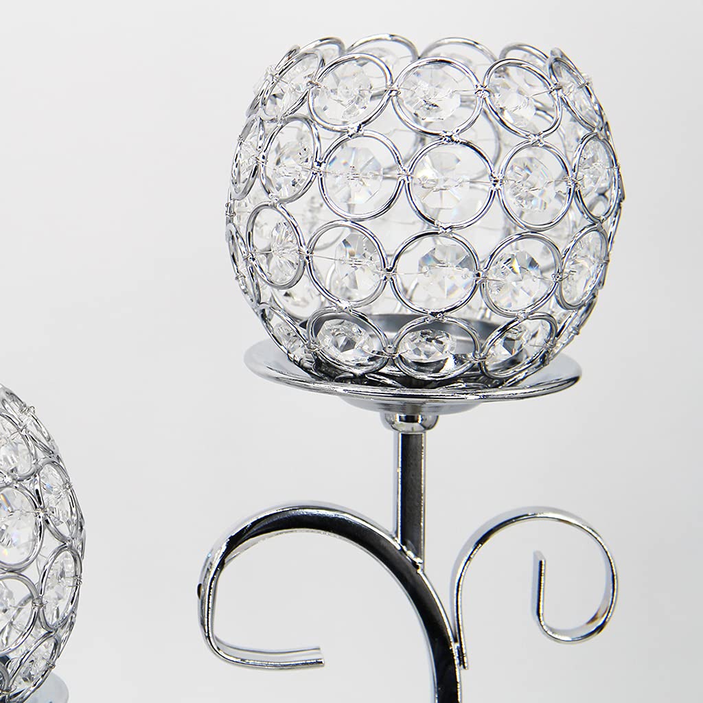 Portavelas de cristal, decoración de 3 brazos, candelabros de mesa, candelabros, centros de mesa, centro de mesa