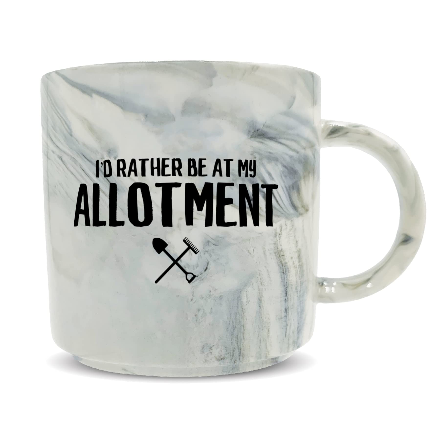Hippowarehouse I'd Rather Be at My Allotment Printed Mug Various Colour Options Ceramic Cup Kitchenware 11oz