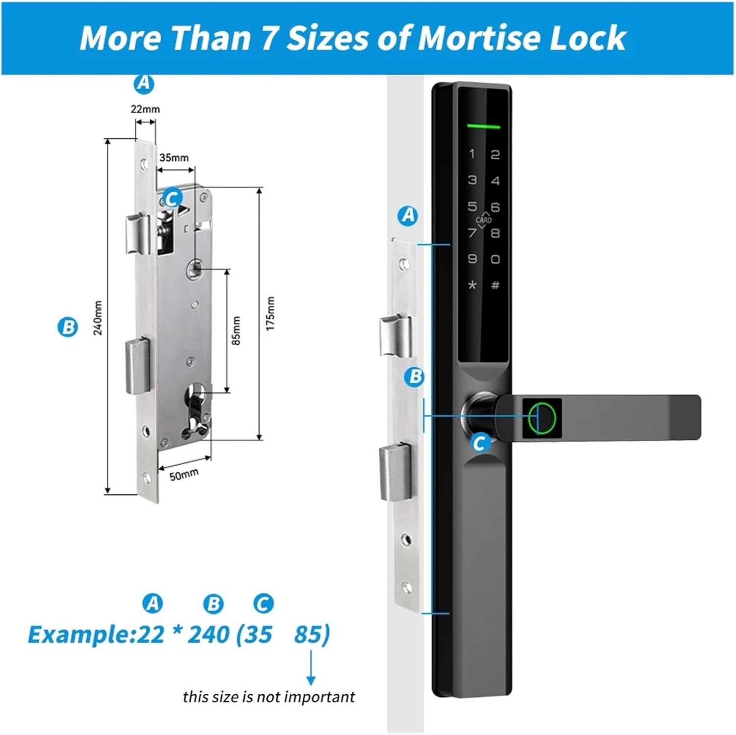 SHENGMIAOHE WiFi App Waterproof Digital Electronic Lock Biometric Fingerprint Door Handle Smart Lock for Glass Sliding(6085,Siliver) Learned Extensively 4 61WtnLcmg2L. AC SL1500