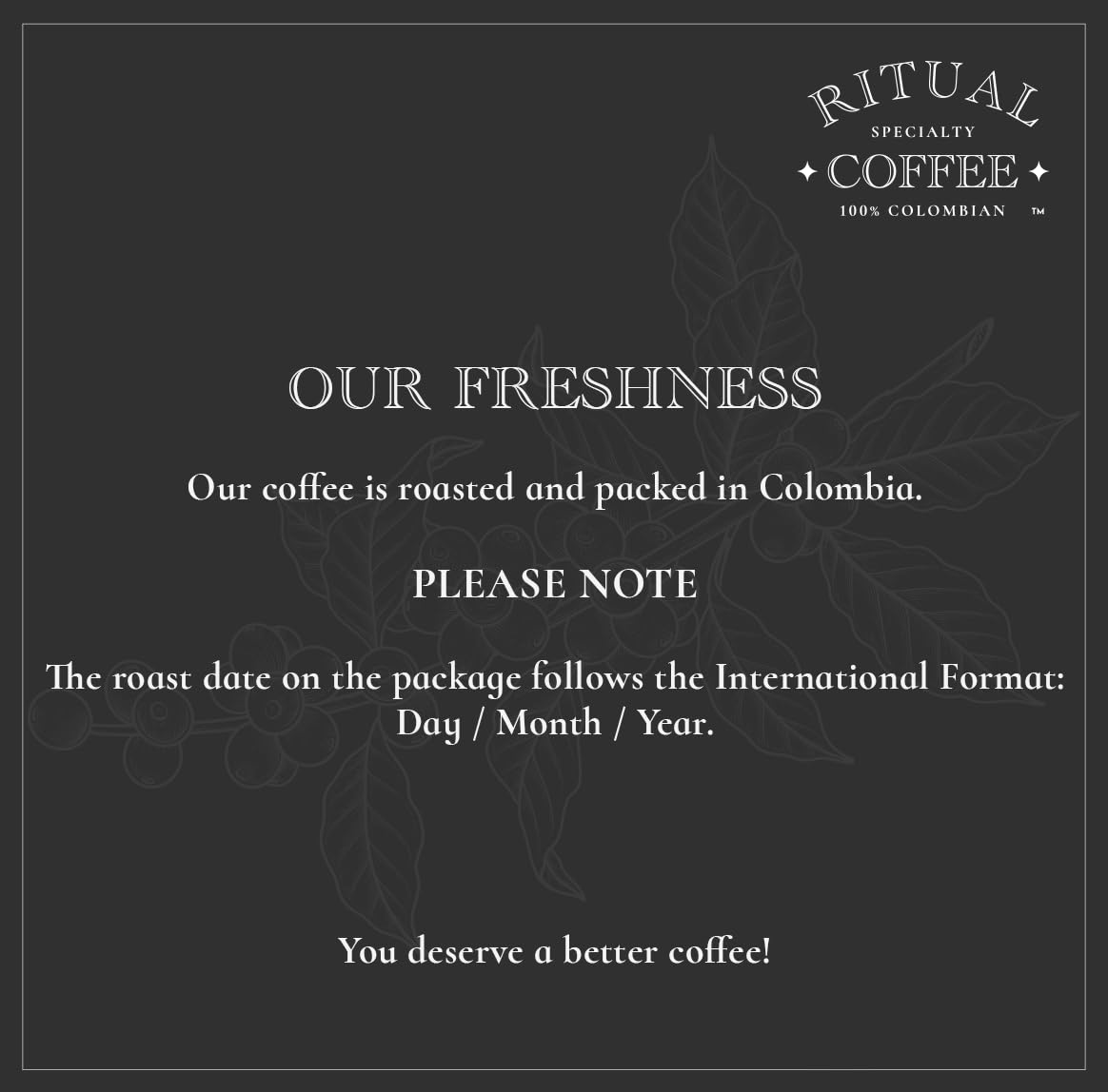Ritual Specialty Coffee - Colombian Single Origin Whole Bean Gourmet Smooth Rich Profile 84 SCA Score Caramel Vanilla — view 7