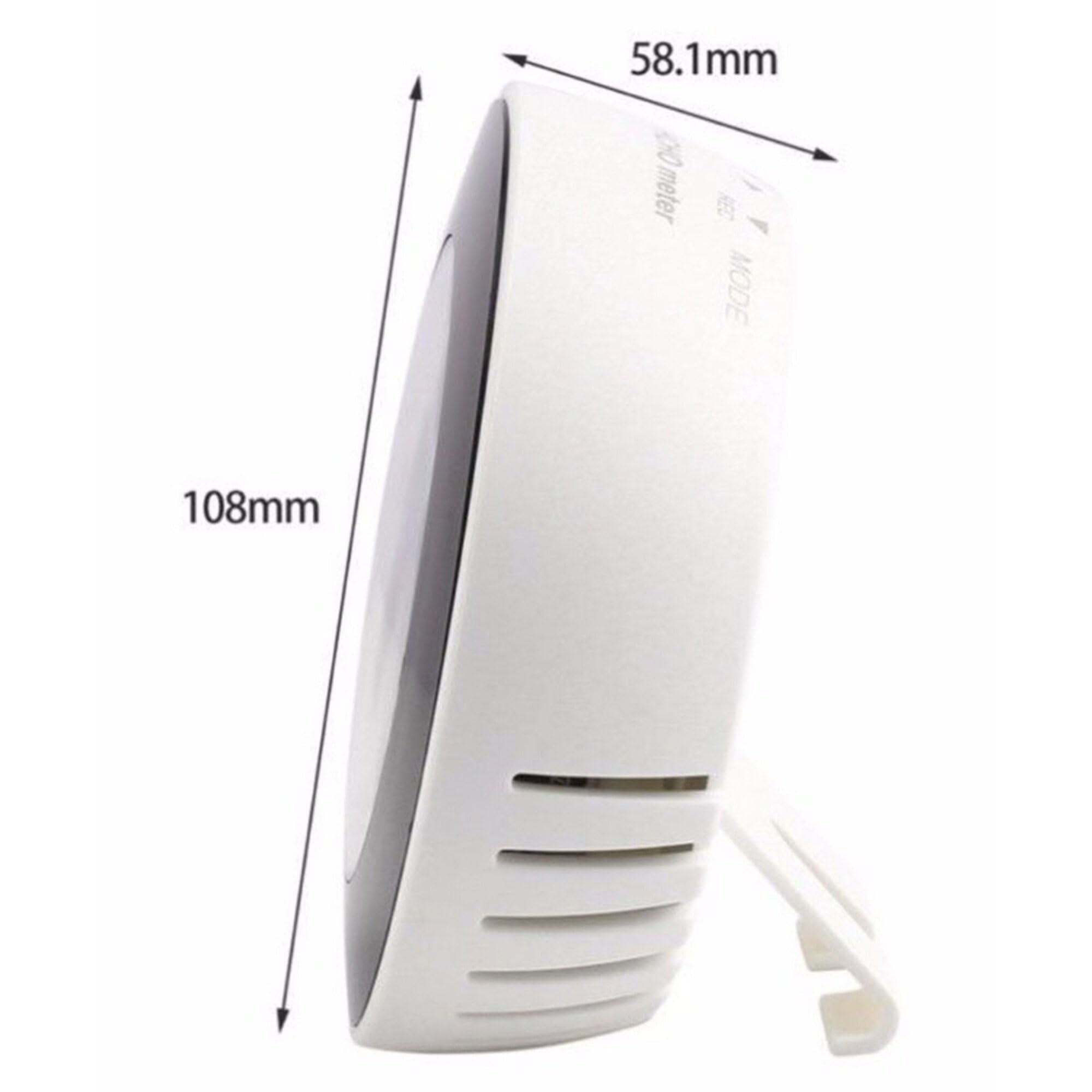 Seben HT-2008 medidor de CO2 semáforo ambiente con pantalla LED XL para la medición del aire interior de dióxido de carbono, humedad y temperatura