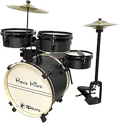 Bateria Musical Rmv Infantil Rock Kids(Bateria Infantil Preto)