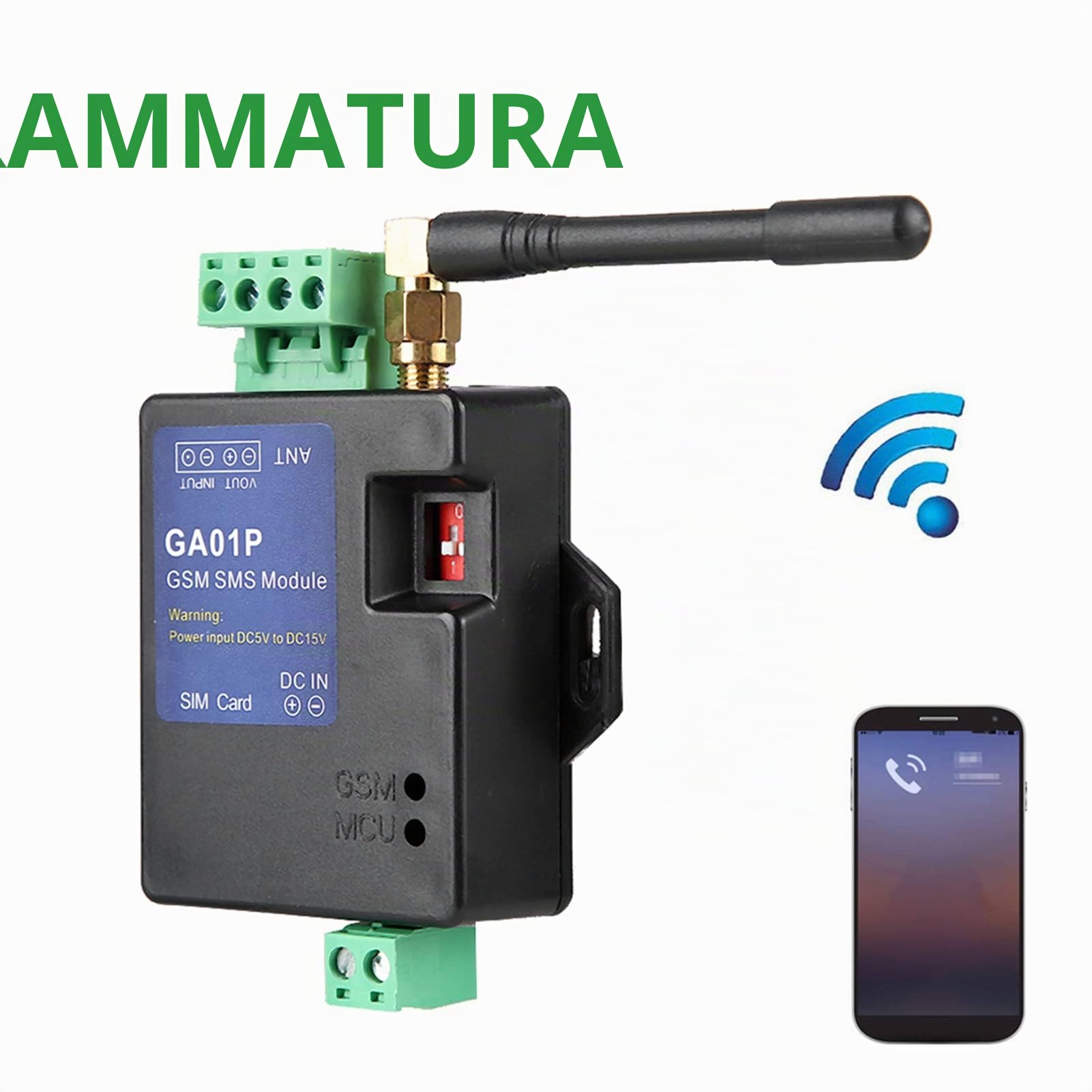 GA01P GSM Mini Avviso di Interruzione di Corrente Remota Intelligente Sicurezza Allarme di chiamata SMS