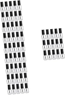 FOMIYES 100 Pçs Garrafa De Esmalte De Vidro Suporte De Unhas Garrafa De Armazenamento De Verniz De Unhas Garrafas De Unhas Vazias Mini Esmalte De Unha Transparente Dispensador De Esmalte