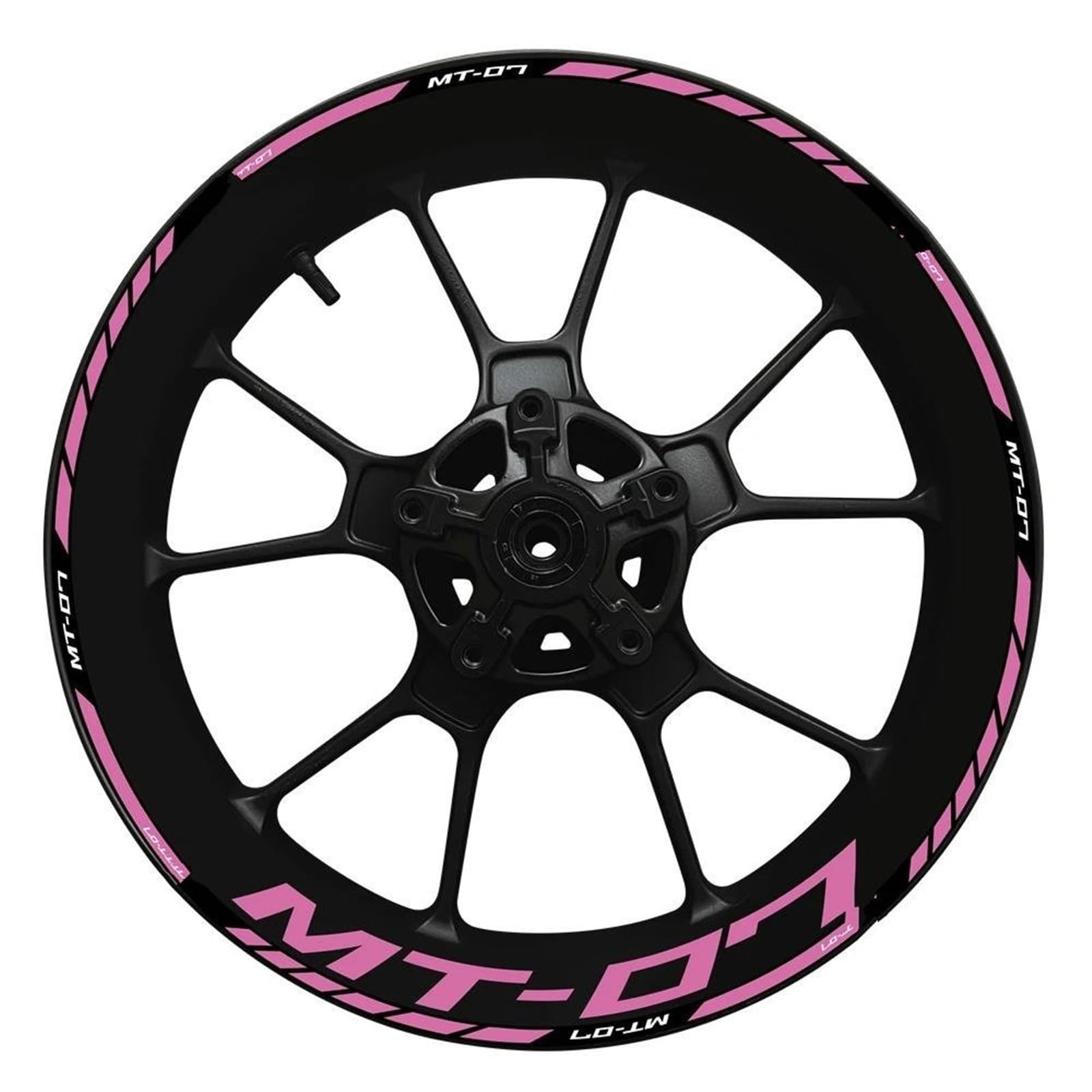 Wheel Hub Decal MT07 Set MT 07 Inner and Outer Rim Sticker 2022 for Yamaha MT-07(Color28)