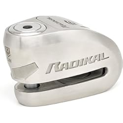 Alarma Moto Pilas Radikal rk910s antirrobo Moto Disco Alarma de 120 db ø10 Doble Cierre, homologado Sra