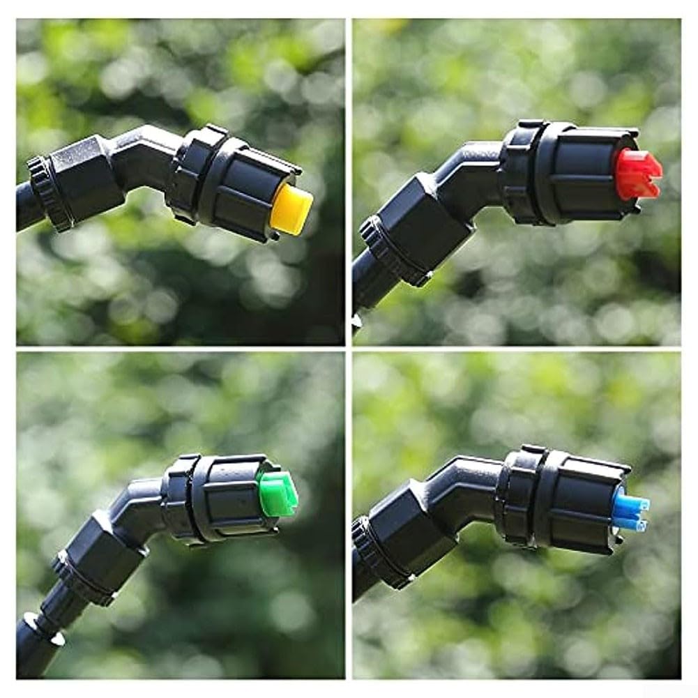 Buses de pulvérisation, jet haute pression avec 6 buses de ventilateur 110°, ouverture de 0,1 à 0,4 mm, buse de pulvérisation assortiment pour pulvérisation de jardin pièce de rechange