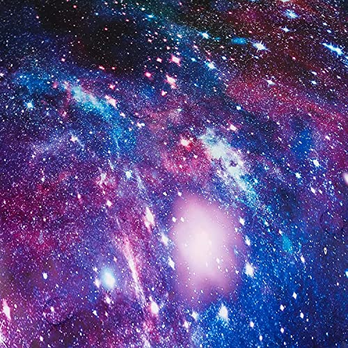 Tailor Shop Galaxy Comforter Set Universe Outer Space Blue And Purple Starry Sky Night Pattern Bedding Set For Girls Boys Kids Full Size With 1 Comforter 2 Pillowcases…… #TOP4
