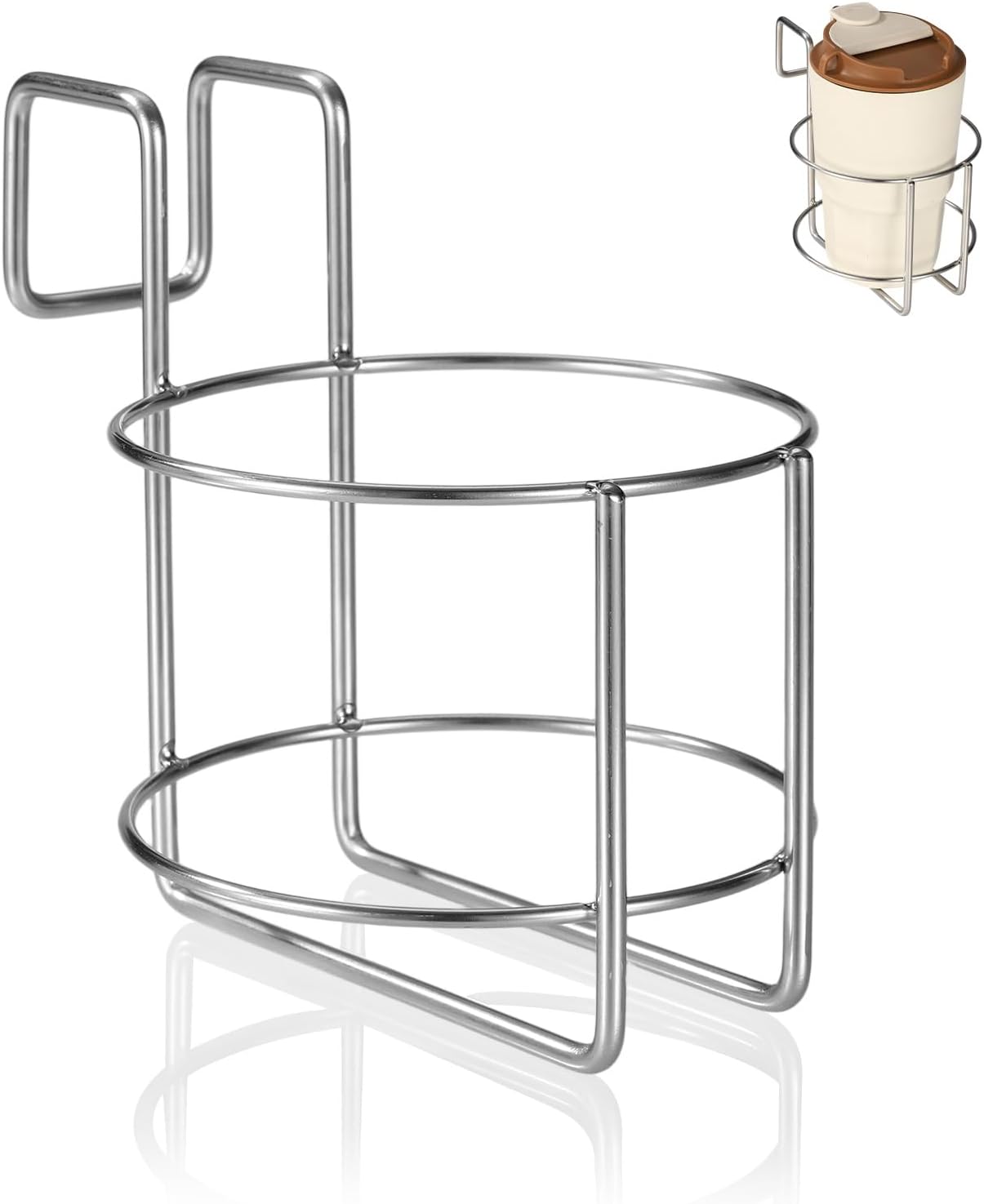 Cup Holder for Bed, 4.4x4.5x5.5in Metal Premium Bedside Cup Holder