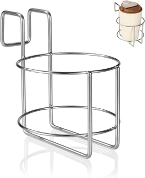 Cup Holder for Bed, 4.4x4.5x5.5in Metal Premium Bedside Cup Holder