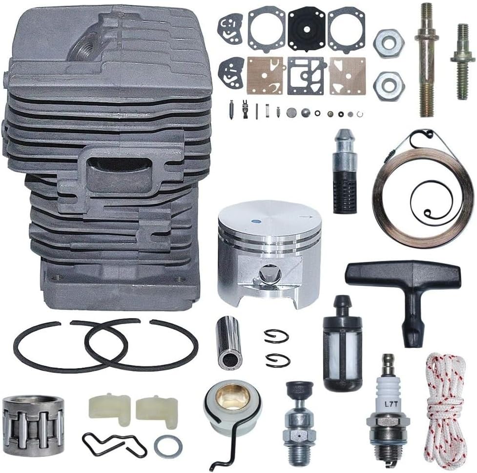 Cylinder Piston Kit 47mm Bore Fit for MS310 MS 310 Replacement Bolt Nuts Replace 1127 020 1218. Replacement Parts